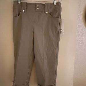 Dressy cuffed capris